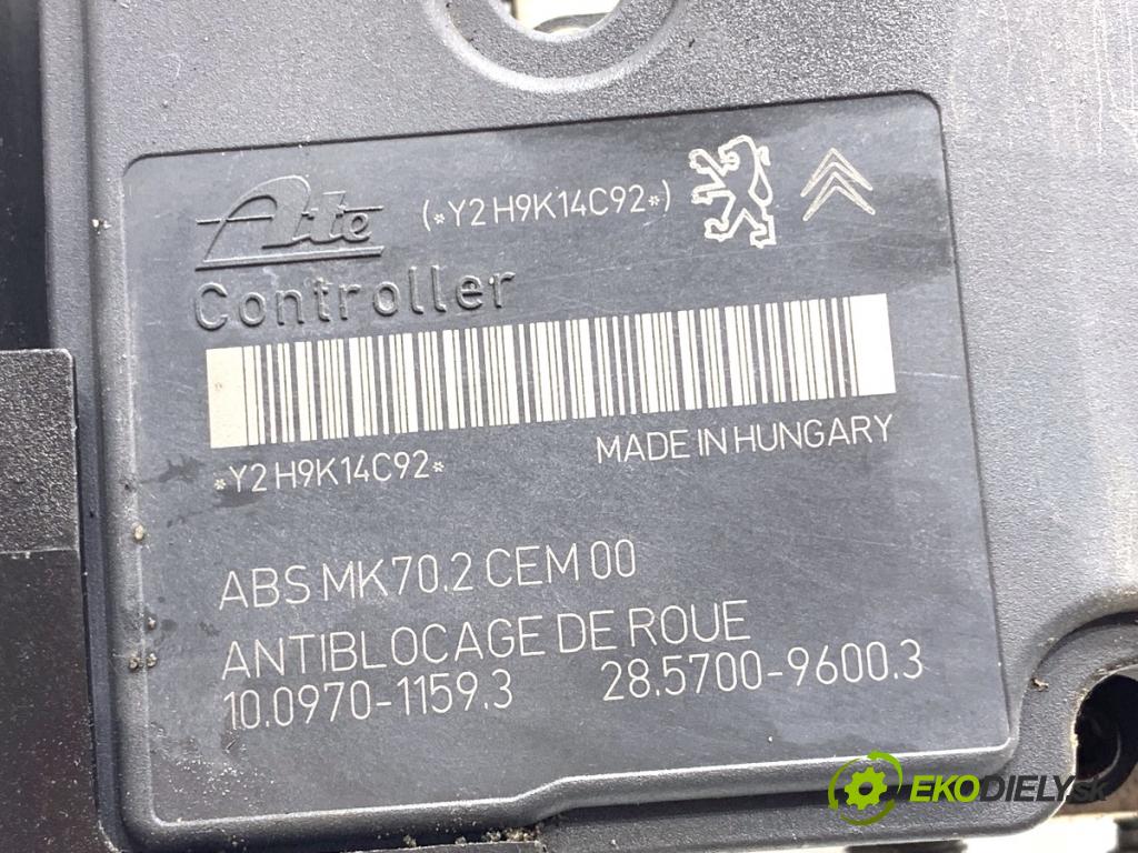 PEUGEOT 207 Kombi 2009 66 kW 1.6 HDi 1560 Pumpa ABS 9665343980 (Pumpa ABS)