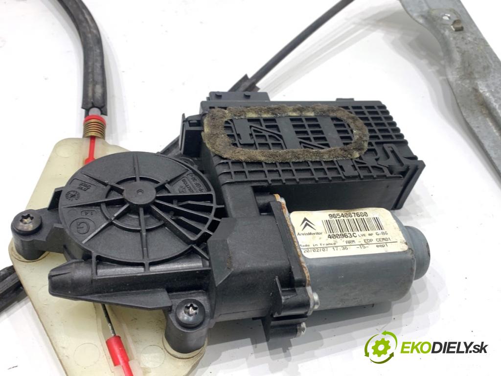 CITROEN C4 PICASSO I nadwozie wielkoprzestrzenne (MPV) 2007 80 kW 1.6 HDi 1560 mechanismus okna levý přední část 9654087680