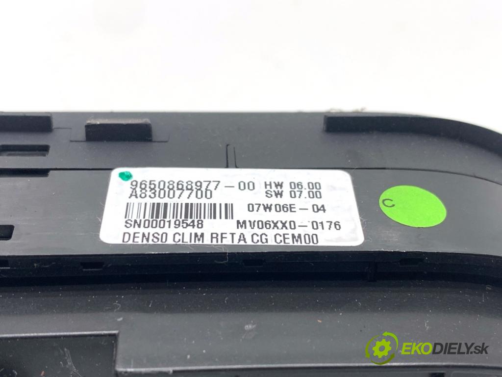 CITROEN C4 PICASSO I nadwozie wielkoprzestrzenne (MPV) 2007 80 kW 1.6 HDi 1560 Panel ovládania kúrenia 9650868977 (Prepínacie páčky pod volantom)