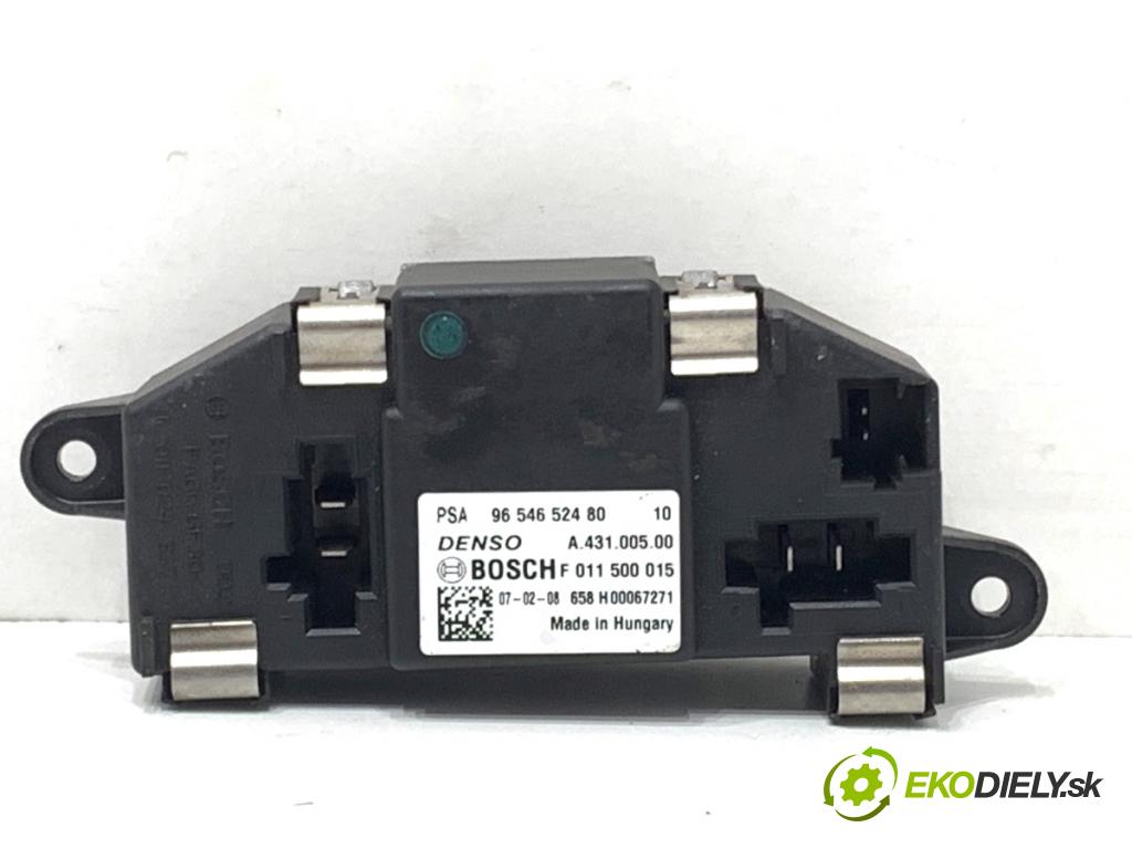 CITROEN C4 PICASSO I nadwozie wielkoprzestrzenne (MPV) 2007 80 kW 1.6 HDi 1560 odpor rezistor topení vzduchu 9654652480 (Odpor topení)