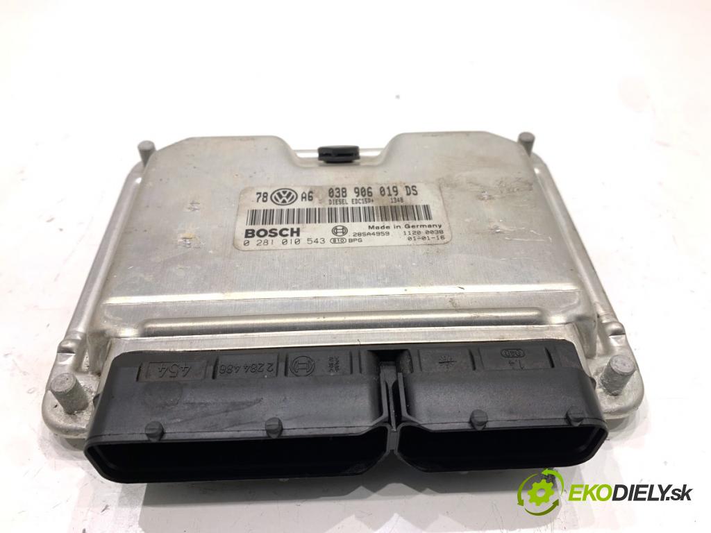 VW PASSAT B5 FL sedan 2001 96 kW 1.9 TDI 4motion 1896 řídící jednotka motora 038906019DS (Řídicí jednotka)