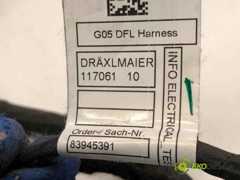 BMW G05 SUV 2020 195 kW xDrive 30 d 2993 Káblovačka Dvere predný ľavy 8779790