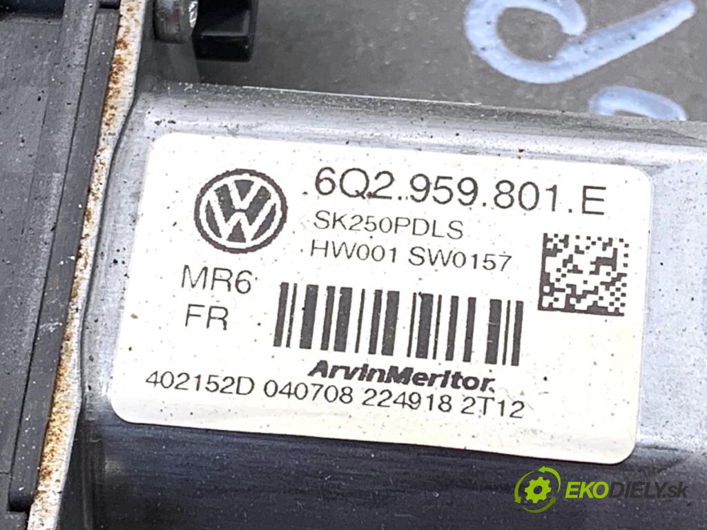 SKODA FABIA II liftback 2008 77 kW 1.9 TDI 1896 Mechanizmus okna pravy predný 6Q2959801E