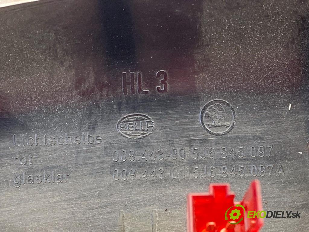 SKODA FABIA II liftback 2008 77 kW 1.9 TDI 1896 světlo brzdových světel 5J6945097