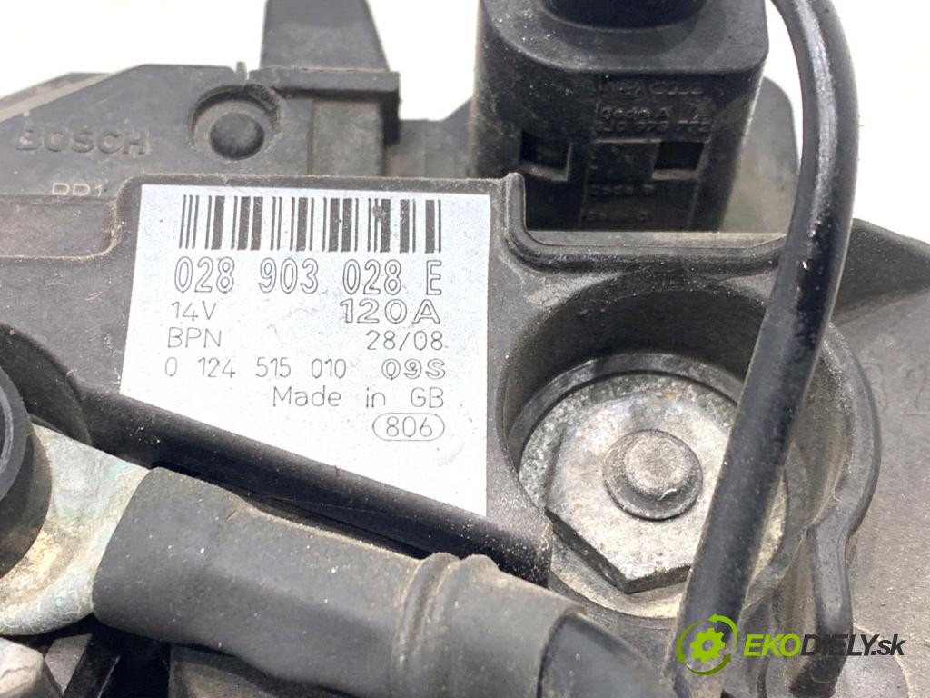 SKODA FABIA II liftback 2008 77 kW 1.9 TDI 1896 Alternátor 028903028E (Alternátor)