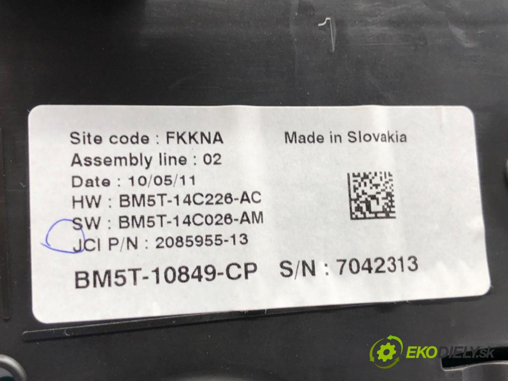 FORD C-MAX II nadwozie wielkoprzestrzenne (MPV) 2011 103 kW 2.0 TDCi 1997 prístrojovka BM5T-10849-CP (Přístrojová deska)