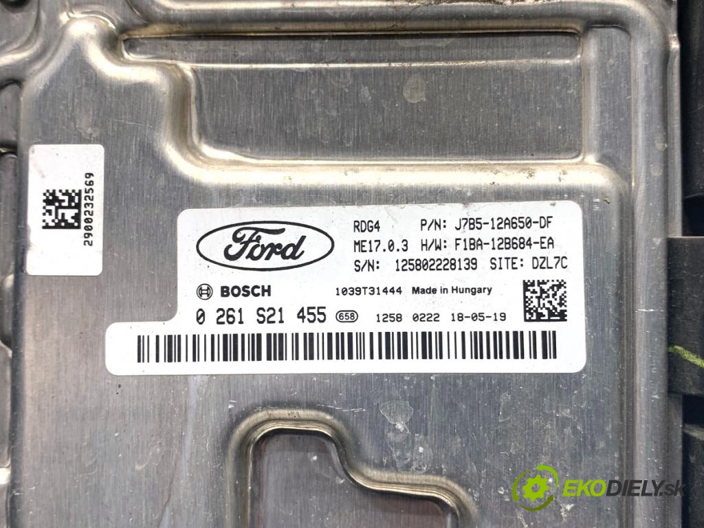FORD KA+ liftback 2018 63 kW 1.2 1194 řídící jednotka motora J7B5-12A650-DF (Řídicí jednotka)