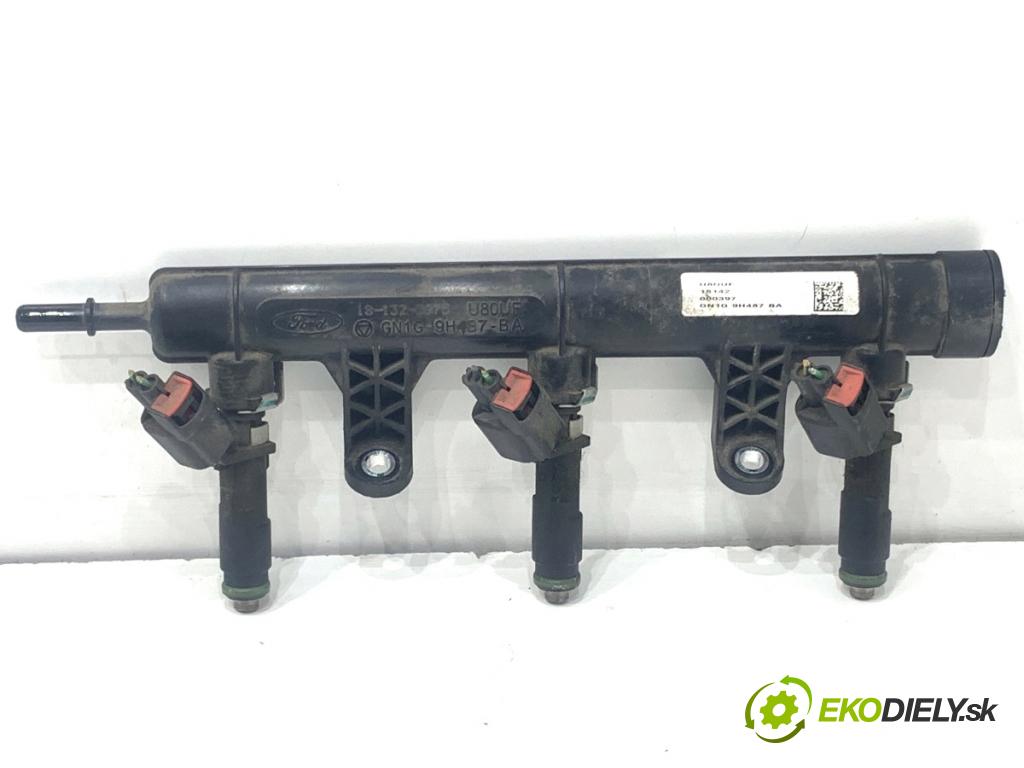 FORD KA+ liftback 2018 63 kW 1.2 1194 lišta vstřikovací vstřikovací ventily GN1G-9H487-BA (Vstřikovací lišta)