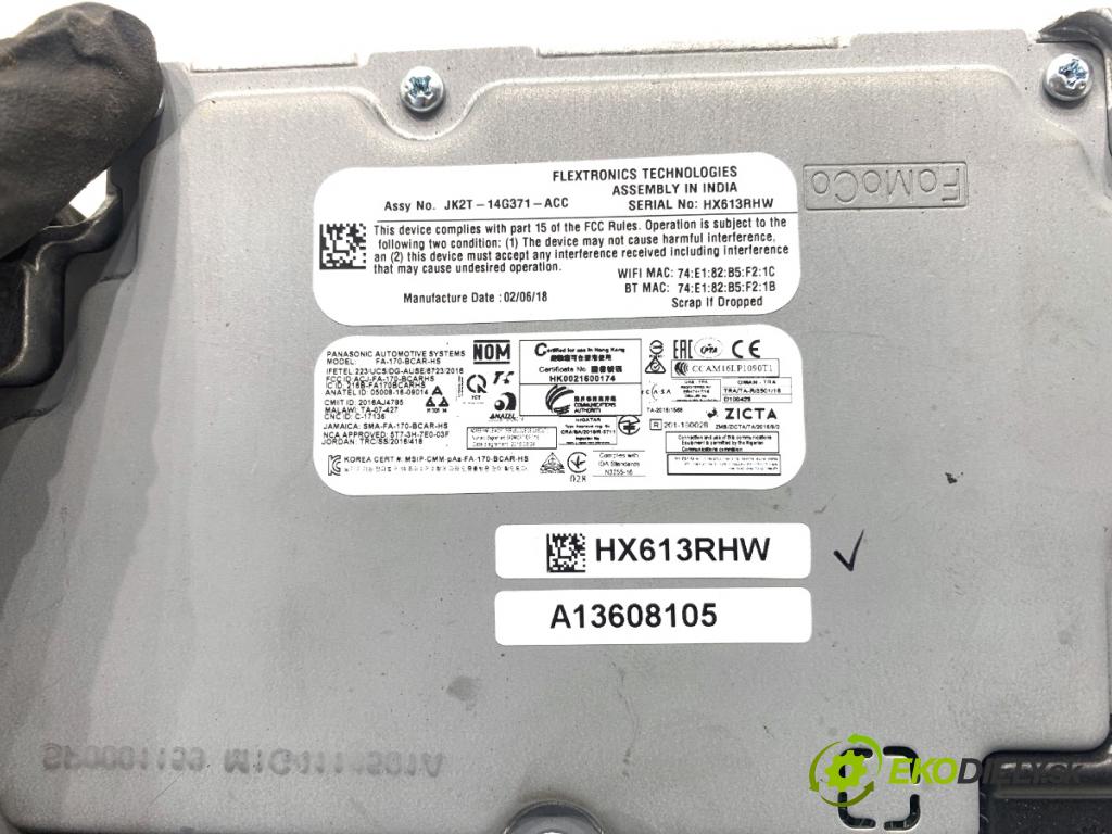 FORD KA+ liftback 2018 63 kW 1.2 1194 Modul navigácie JK2T-14G371-ACC