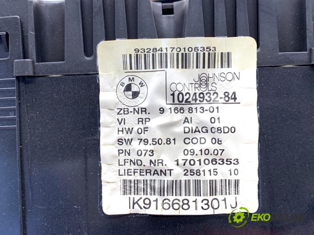 BMW E87 liftback 2007 90 kW 116 i 1599 prístrojovka 9166813 (Přístrojová deska)