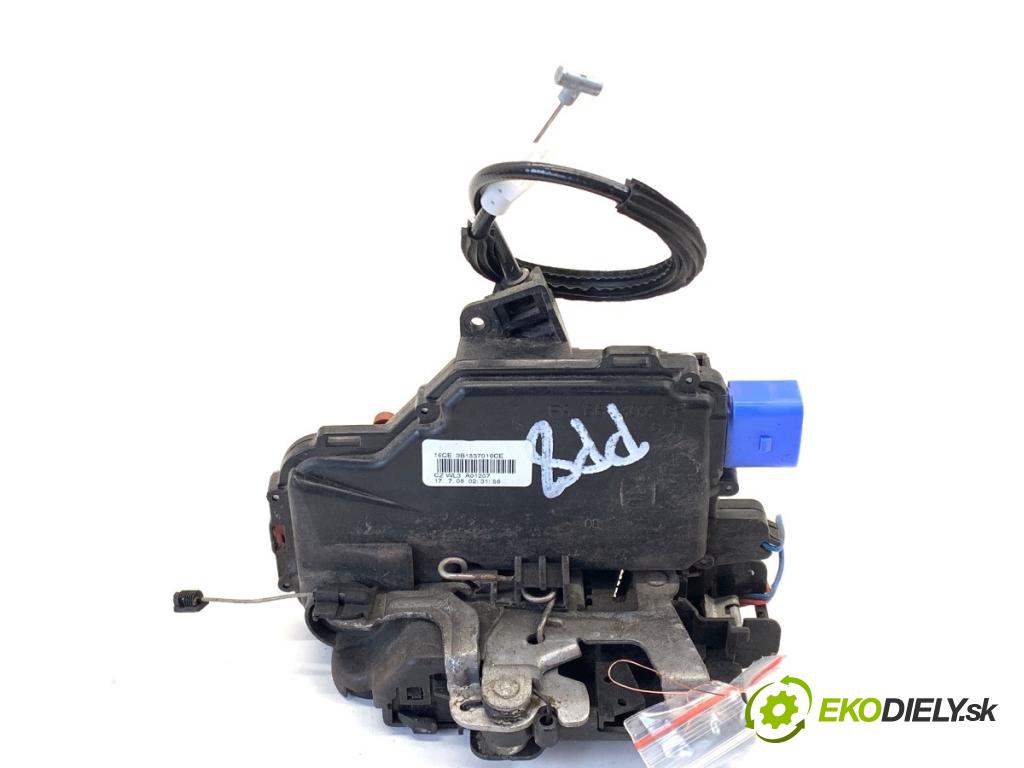 SKODA FABIA II liftback 2008 63 kW 1.4 1390 zámok Dvere pravy predný 3B1837016CE