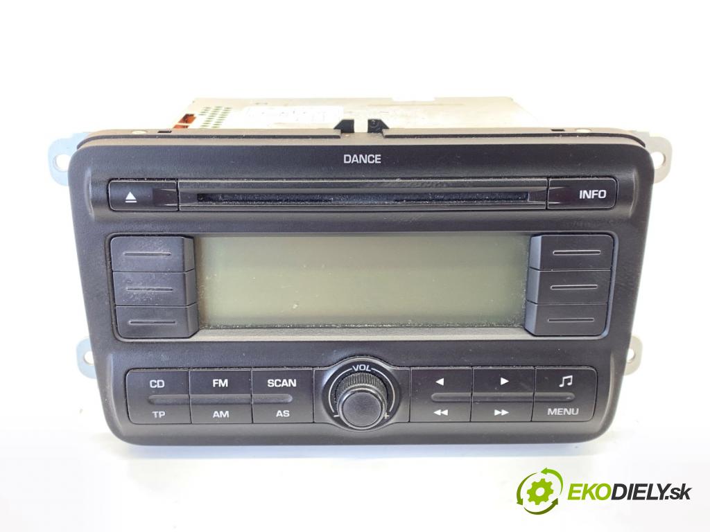 SKODA FABIA II liftback 2008 63 kW 1.4 1390 RADIO 5J0035161A (Audio zariadenie)