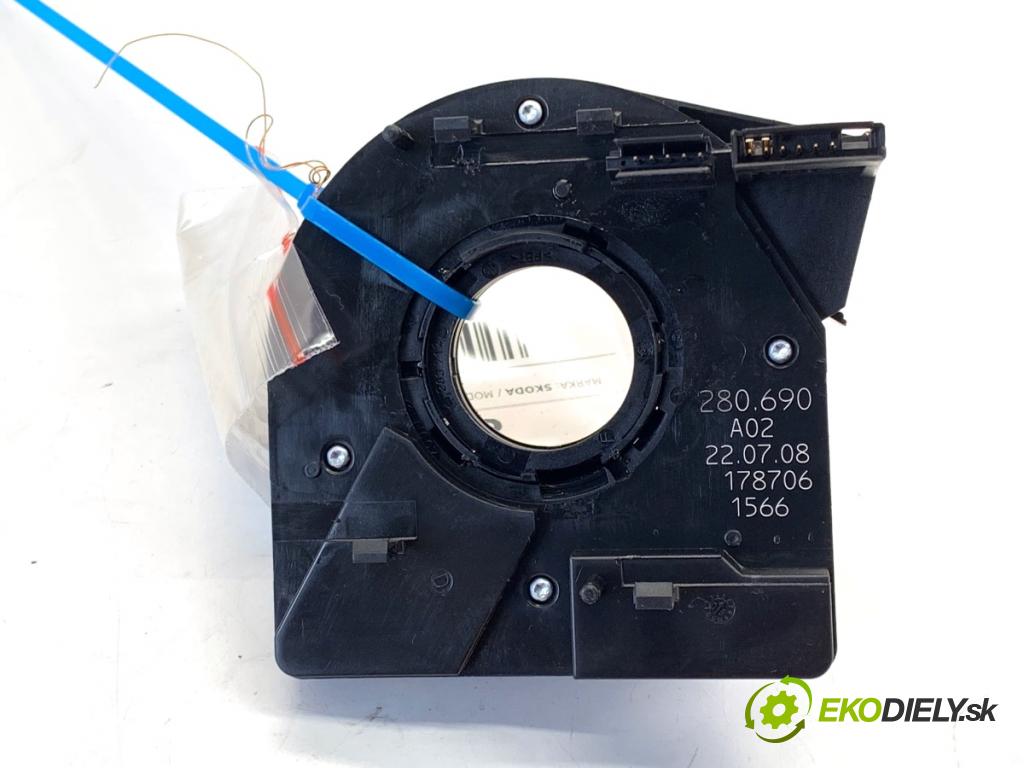 SKODA FABIA II liftback 2008 63 kW 1.4 1390 Krúžok, slimák airbag 280690A02 (Airbag)