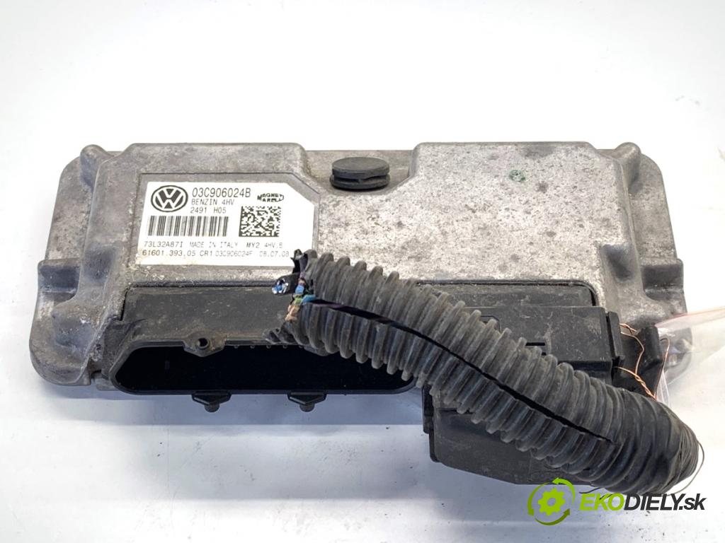 SKODA FABIA II liftback 2008 63 kW 1.4 1390 riadiaca jednotka Motor 03C906024B (Riadiaca jednotka)