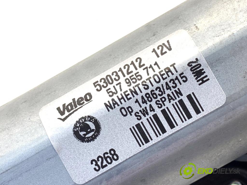 SKODA FABIA II liftback 2008 63 kW 1.4 1390 motor stěračů zadní část 5J7955711