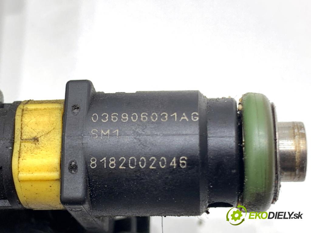 SKODA FABIA II liftback 2008 63 kW 1.4 1390 Lišta vstrekovacia 036906031AG (Vstrekovacia lišta)