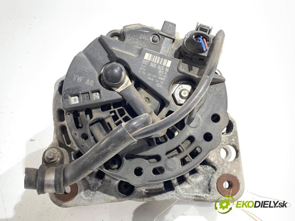SKODA FABIA II liftback 2008 63 kW 1.4 1390 Alternátor 037903025M (Alternátor)