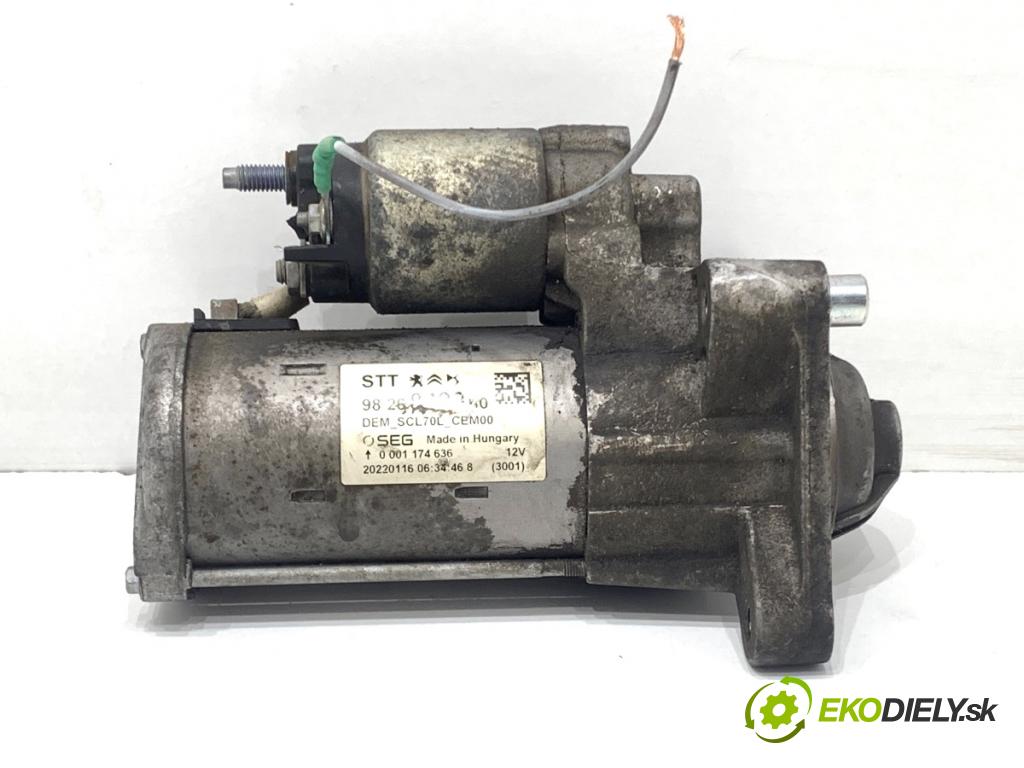 PEUGEOT BOXER II Skrzynia 2022 103 kW 2.2 BlueHDi 140 2179 startér 9826048080 (Startér)