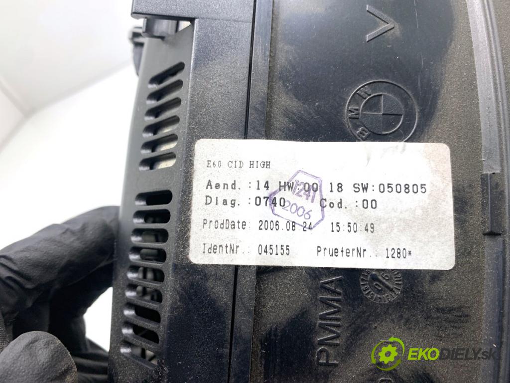 BMW E61 Kombi 2006 120 kW 520 d 1995 Displej 6989396 (Přístrojová deska)
