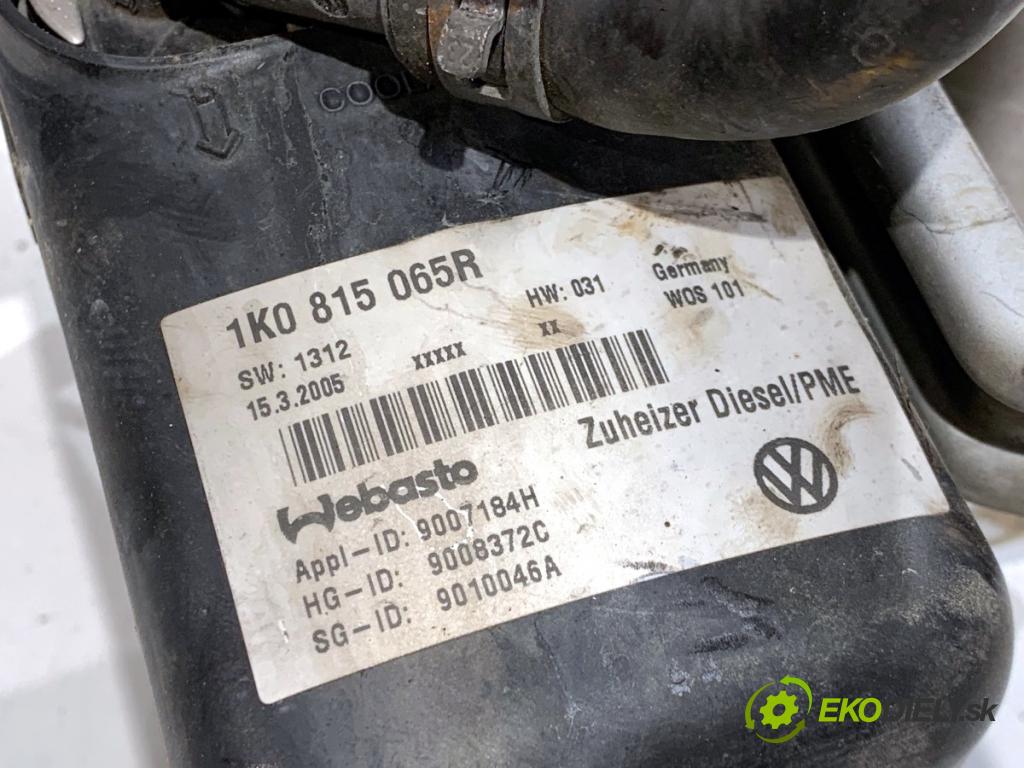 VW TOURAN nadwozie wielkoprzestrzenne (MPV) 2005 66 kW 1.9 TDI 1896 Webasto 1K0815065R (Webasto (nezávislé topení))