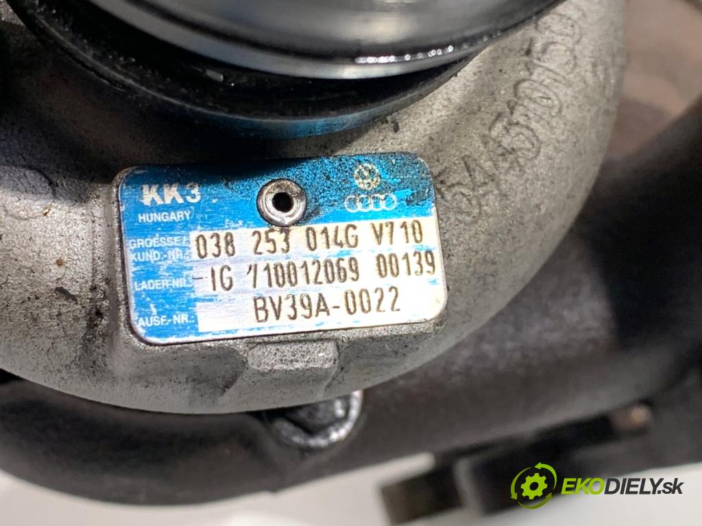 VW TOURAN nadwozie wielkoprzestrzenne (MPV) 2005 66 kW 1.9 TDI 1896 turbo 038253014G (Kompletní turbodmychadlo)