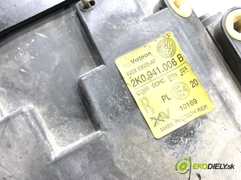 VW TOURAN nadwozie wielkoprzestrzenne (MPV) 2005 66 kW 1.9 TDI 1896 Svetlomet pravy predný 2K0941006B