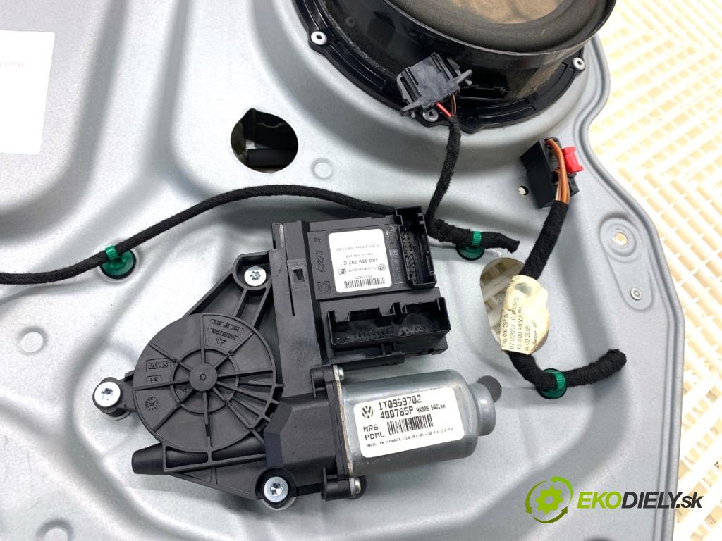 VW TOURAN nadwozie wielkoprzestrzenne (MPV) 2005 66 kW 1.9 TDI 1896 Mechanizmus okna pravy predný 1T1837730AE