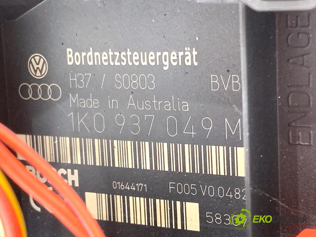 VW TOURAN nadwozie wielkoprzestrzenne (MPV) 2005 66 kW 1.9 TDI 1896 Modul BORDNETZ 1K0937049M (Riadiaca jednotka ostatné)