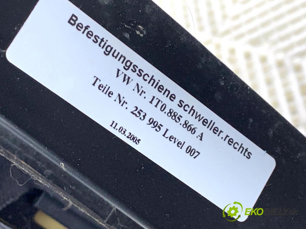 VW TOURAN nadwozie wielkoprzestrzenne (MPV) 2005 66 kW 1.9 TDI 1896 sedadlo zadní část