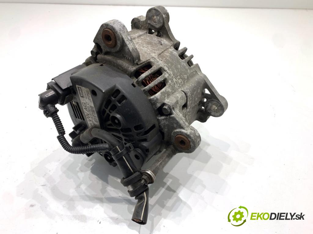 VW TOURAN nadwozie wielkoprzestrzenne (MPV) 2005 66 kW 1.9 TDI 1896 Alternátor 06F903023C (Alternátor)