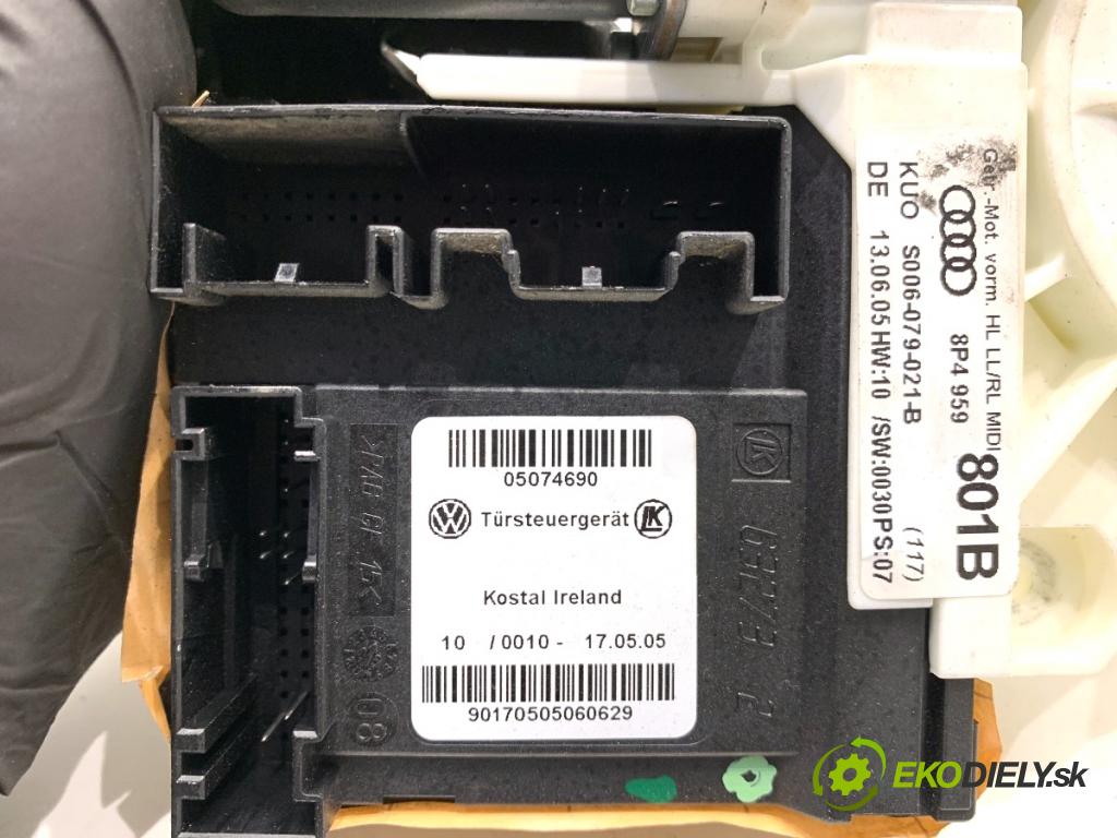 AUDI A3 8P liftback 2005 147 kW 2.0 TFSI quattro 1984 Motor sťahovania okna ľavy zad 8P4959801B