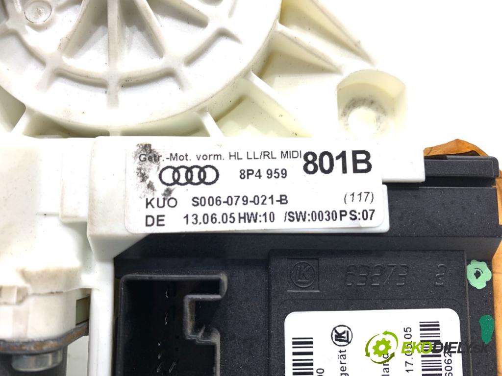 AUDI A3 8P liftback 2005 147 kW 2.0 TFSI quattro 1984 Motor sťahovania okna ľavy zad 8P4959801B