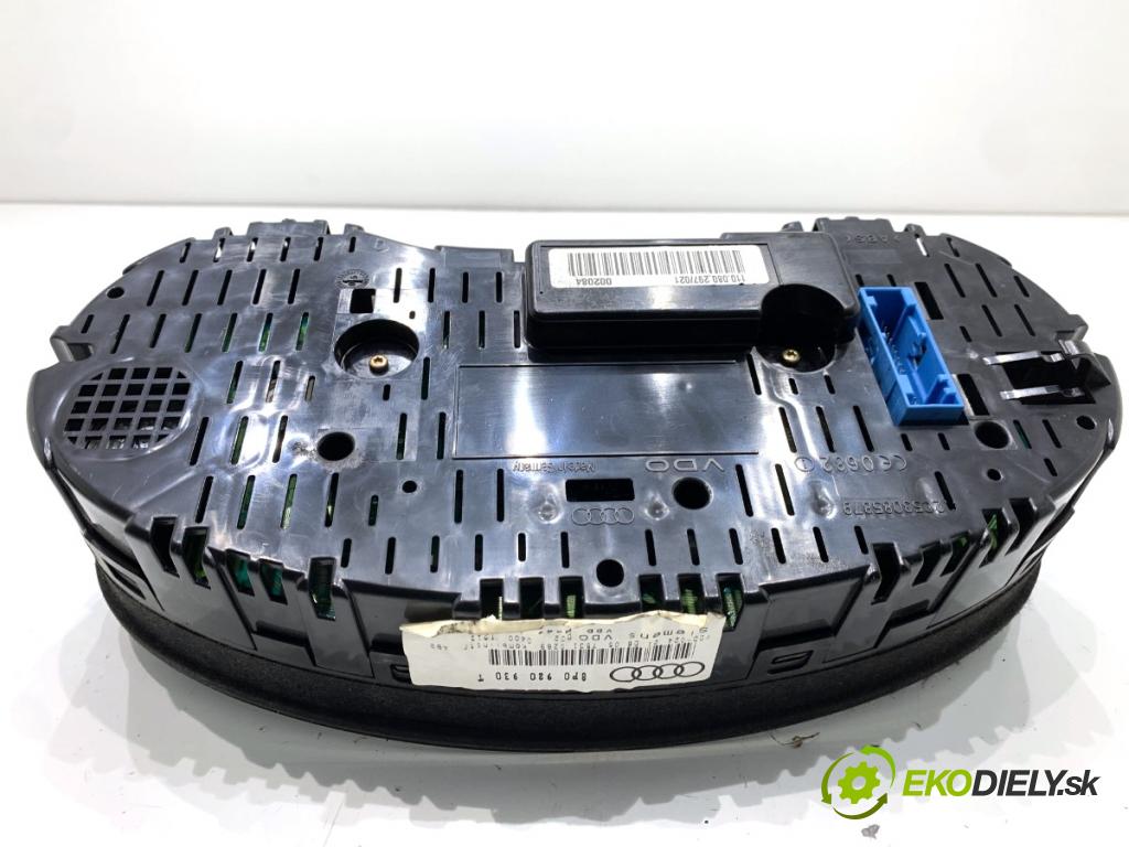 AUDI A3 8P liftback 2005 147 kW 2.0 TFSI quattro 1984 Prístrojovka 8P0920930T (Prístrojová doska)