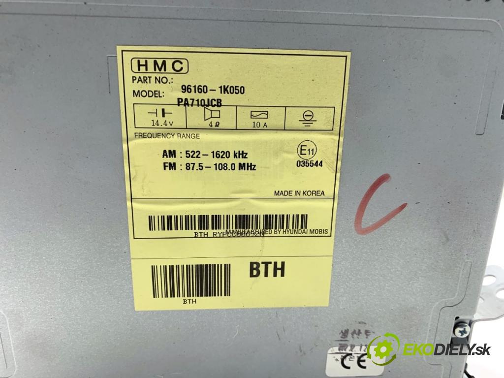 HYUNDAI ix20 liftback 2013 66 kW 1.4 1396 RADIO 96160-1K050 (Audio zariadenie)