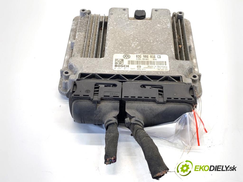 VW TOURAN nadwozie wielkoprzestrzenne (MPV) 2005 77 kW 1.9 TDI 1896 riadiaca jednotka Motor 03G906016CD (Riadiaca jednotka)
