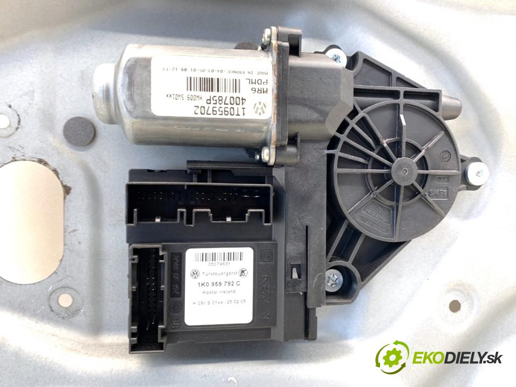 VW TOURAN nadwozie wielkoprzestrzenne (MPV) 2005 77 kW 1.9 TDI 1896 Mechanizmus okna pravy predný 1T1837730AE