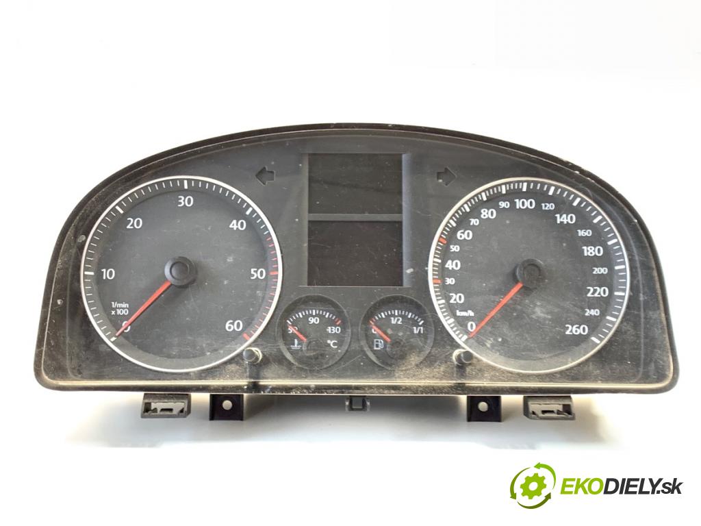 VW TOURAN nadwozie wielkoprzestrzenne (MPV) 2005 77 kW 1.9 TDI 1896 Prístrojovka 1T0920861A (Prístrojová doska)