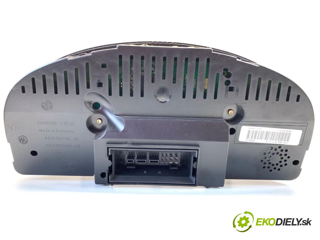 VW TOURAN nadwozie wielkoprzestrzenne (MPV) 2005 77 kW 1.9 TDI 1896 Prístrojovka 1T0920861A (Prístrojová doska)