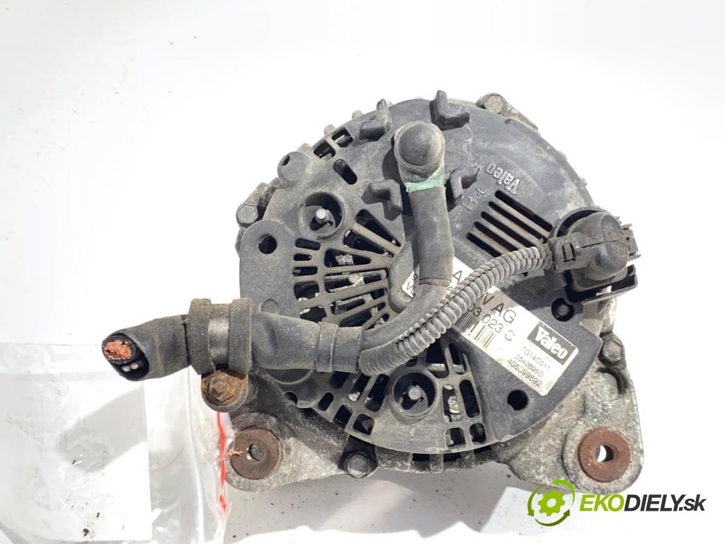 VW TOURAN nadwozie wielkoprzestrzenne (MPV) 2005 77 kW 1.9 TDI 1896 Alternátor 06F903023C (Alternátor)