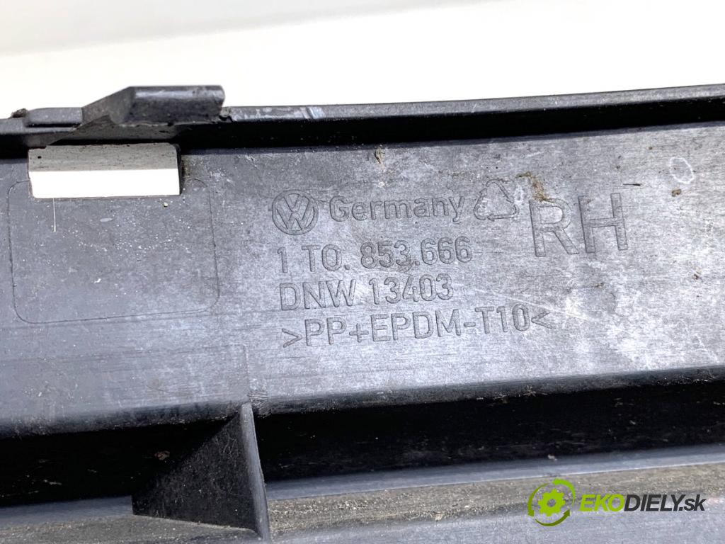 VW TOURAN nadwozie wielkoprzestrzenne (MPV) 2005 77 kW 1.9 TDI 1896 mří nárazníka pravý přední část 1T0853666