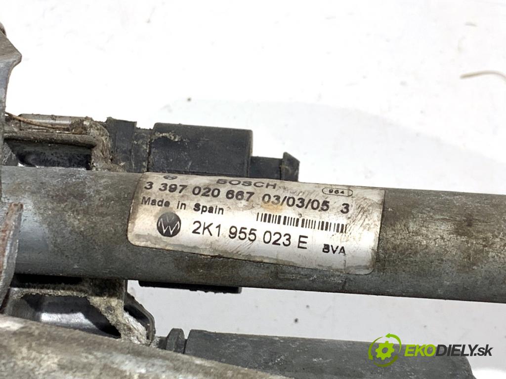 VW TOURAN nadwozie wielkoprzestrzenne (MPV) 2005 77 kW 1.9 TDI 1896 Mechanizmus stieračov predný 2K1955023E (Motorček stieračov predný)
