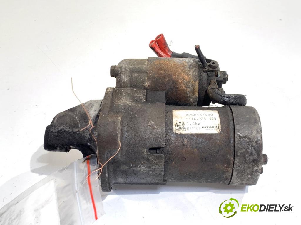 OPEL ASTRA H Kombi 2007 74 kW 1.7 CDTI (L35) 1686 Štartér 8980147430 (Štartér)