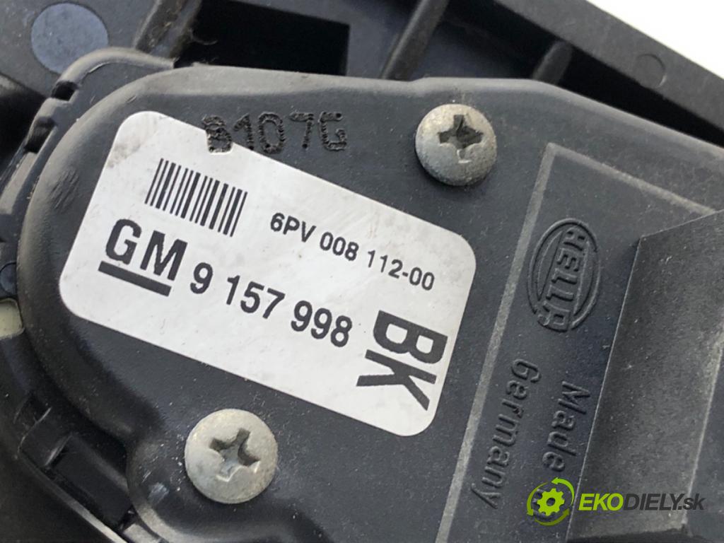 OPEL ASTRA H Kombi 2007 74 kW 1.7 CDTI (L35) 1686 potenciometr plynového pedálu 9157998BK (Potenciometr plynového pedálu)