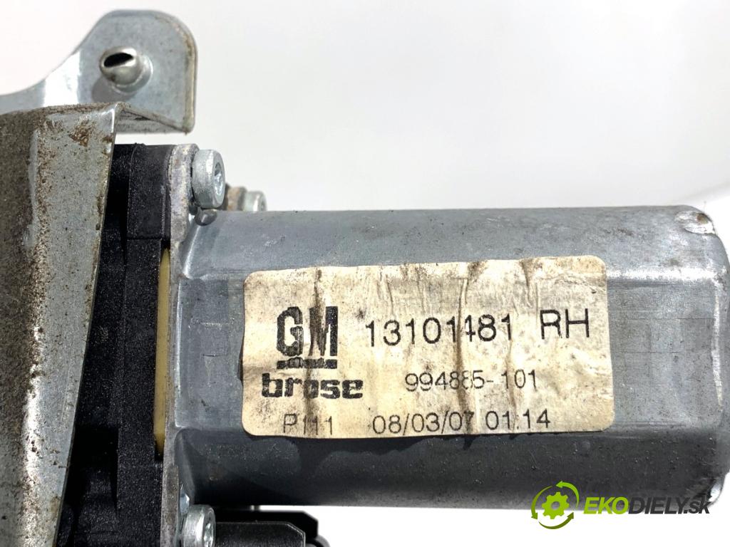 OPEL ASTRA H Kombi 2007 74 kW 1.7 CDTI (L35) 1686 Mechanizmus okna pravy predný 13101481