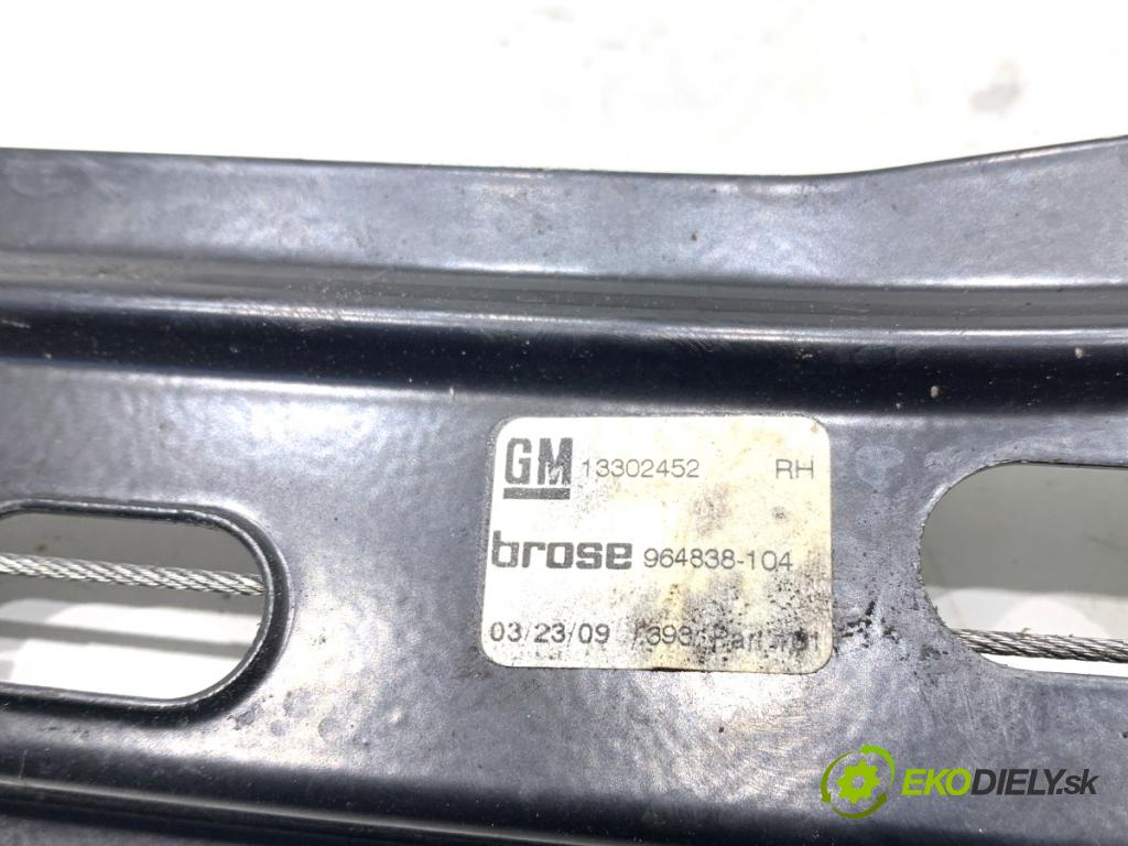 OPEL INSIGNIA A liftback 2009 103 kW 1.8 (68) 1796 Mechanizmus okna pravy predný 13302457
