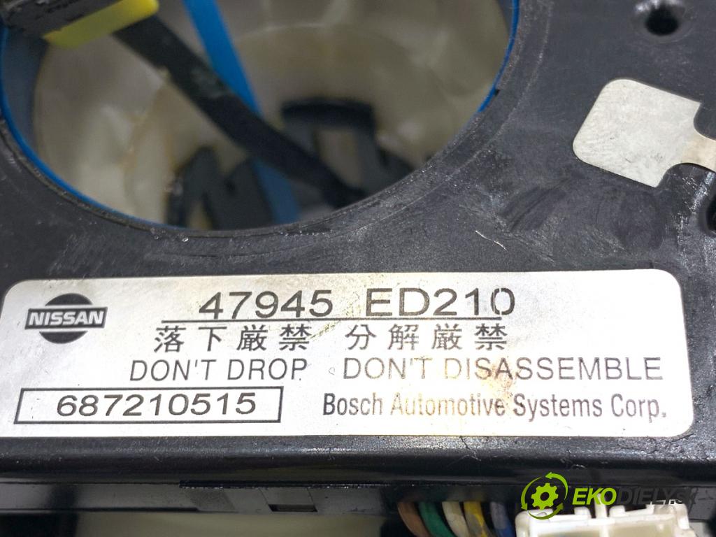 NISSAN NOTE E11 nadwozie wielkoprzestrzenne (MPV) 2007 81 kW 1.6 1598 kroužek slimák airbag 47945ED210 (Airbag)