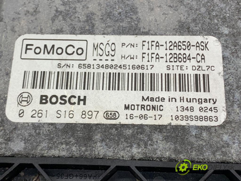 FORD FOCUS III Kombi 2016 92 kW 1.0 EcoBoost 998 riadiaca jednotka Motor F1FA-12A650-ASK 0261S16897 (Riadiaca jednotka)