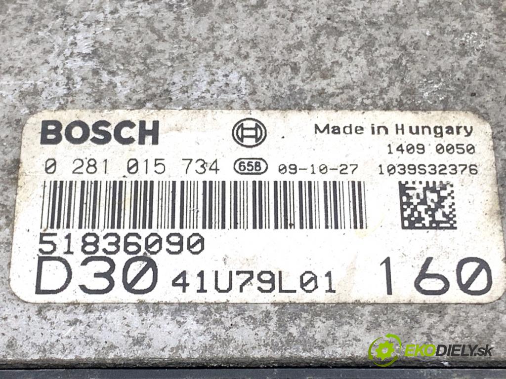 FIAT DUCATO III Autobus 2009 115 kW 160 Multijet 3,0 D 2999 riadiaca jednotka Motor 51836090 (Riadiaca jednotka)
