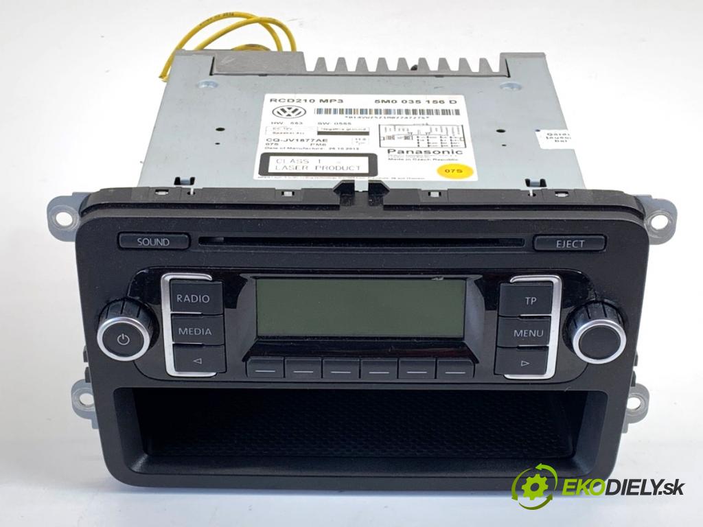 VW POLO V liftback 2012 44 kW 1.2 1198 RADIO 5M0035156D (Audio zariadenie)