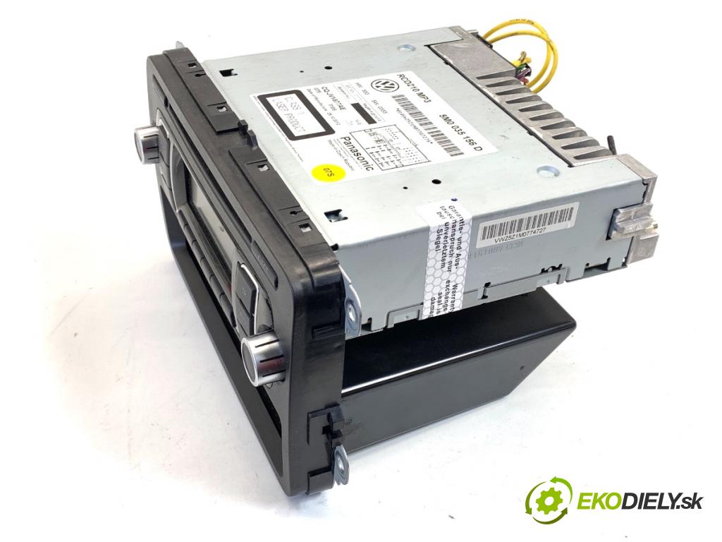 VW POLO V liftback 2012 44 kW 1.2 1198 RADIO 5M0035156D (Audio zariadenie)